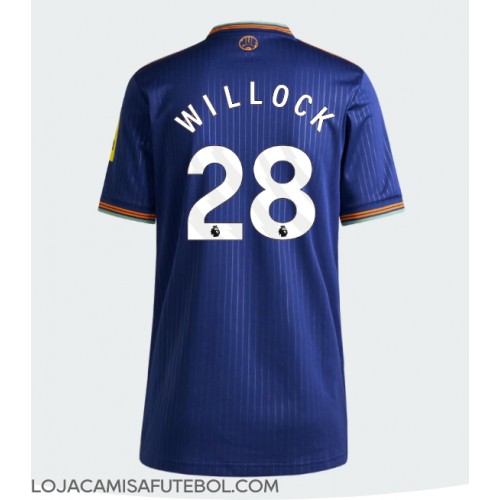 Camisa de Futebol Newcastle United Joe Willock #28 Equipamento Alternativo Mulheres 2025-26 Manga Curta